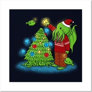 Christmas Cthulhu Posters and Art